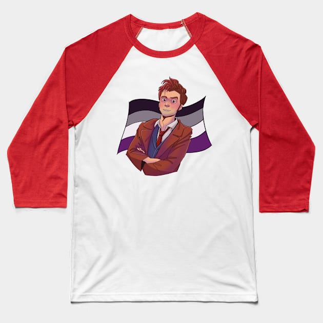 Asexual Doctor Who - Tenth Doctor Baseball T-Shirt by inhonoredglory